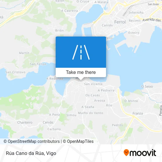 Rúa Cano da Rúa map