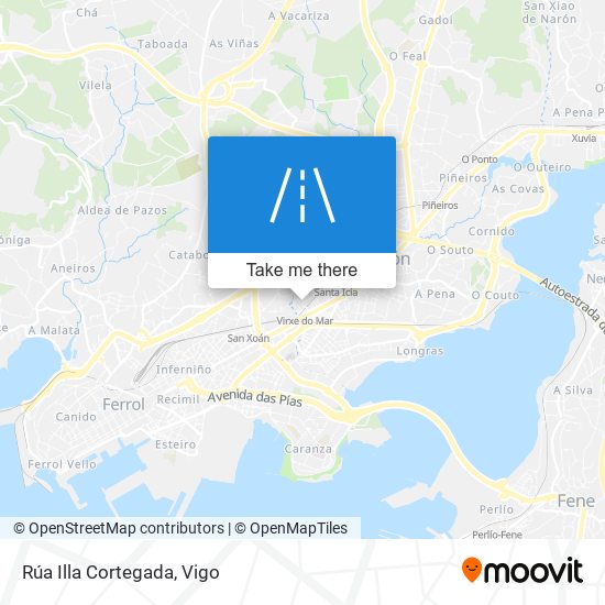 mapa Rúa Illa Cortegada