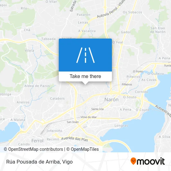 Rúa Pousada de Arriba map
