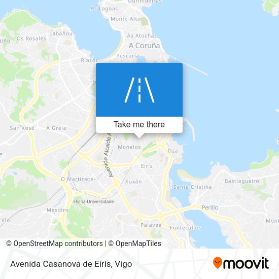 Avenida Casanova de Eirís map