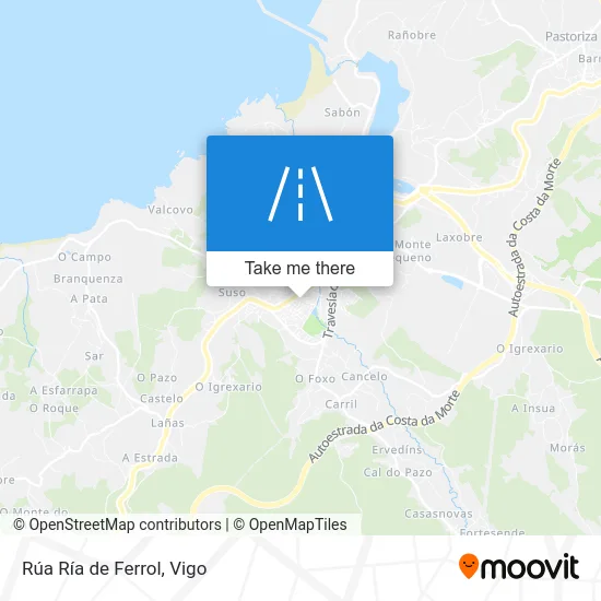 Rúa Ría de Ferrol map