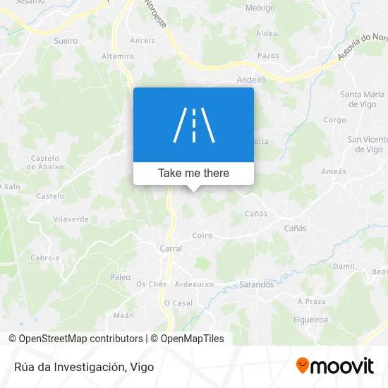 Rúa da Investigación map