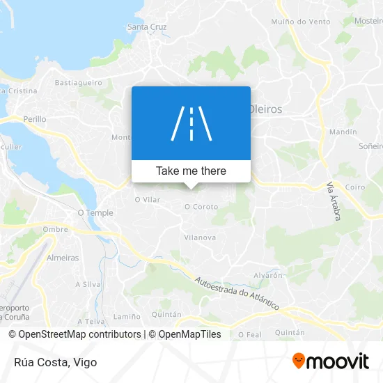 Rúa Costa map