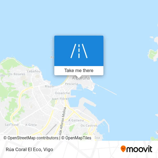 Rúa Coral El Eco map
