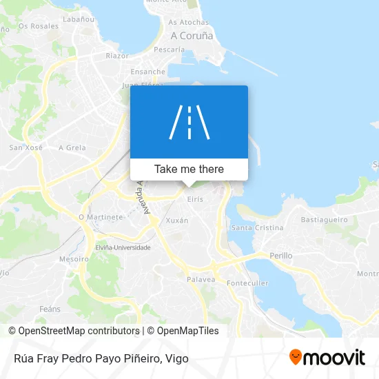 Rúa Fray Pedro Payo Piñeiro map