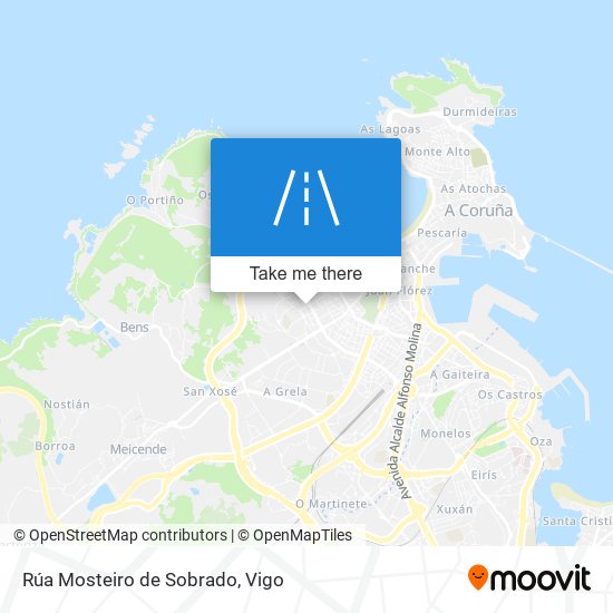 Rúa Mosteiro de Sobrado map