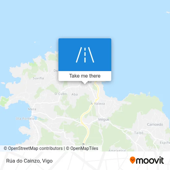 Rúa do Cainzo map