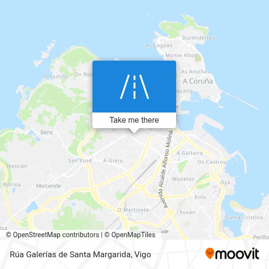 Rúa Galerías de Santa Margarida map