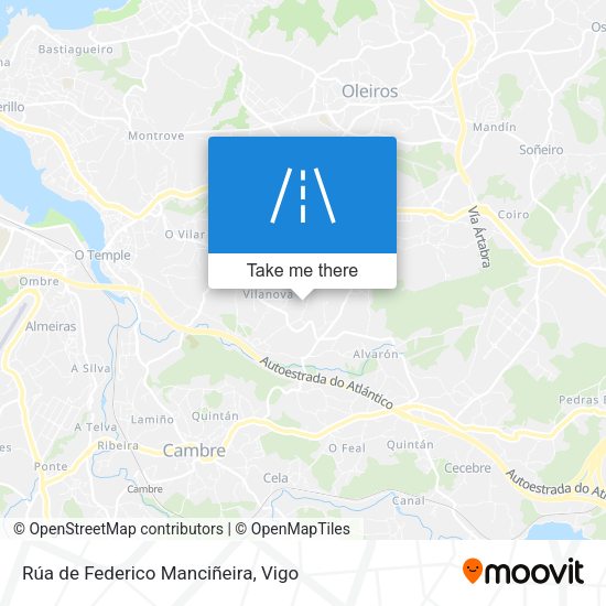 Rúa de Federico Manciñeira map
