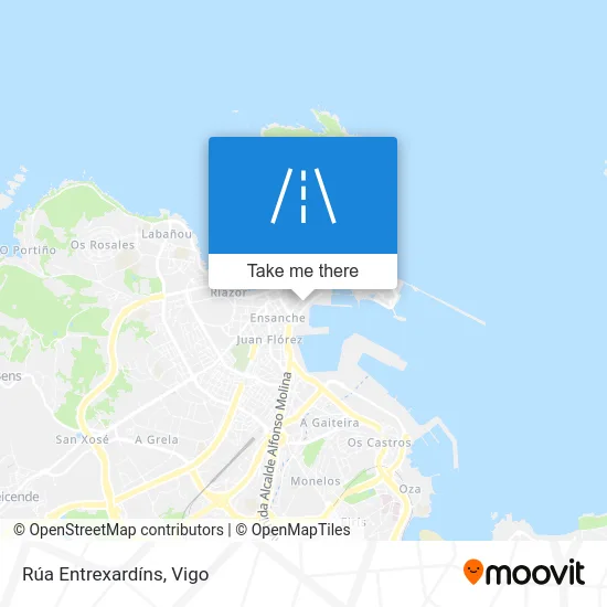 Rúa Entrexardíns map