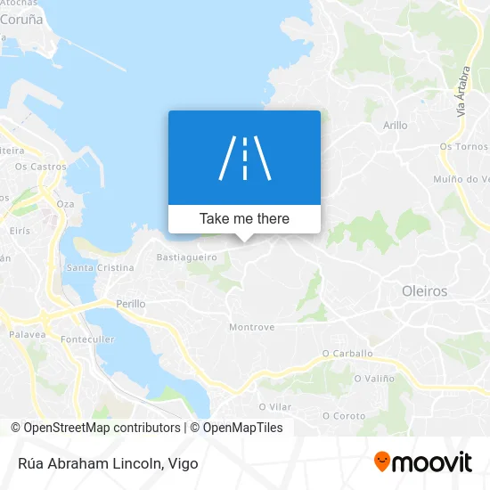 Rúa Abraham Lincoln map