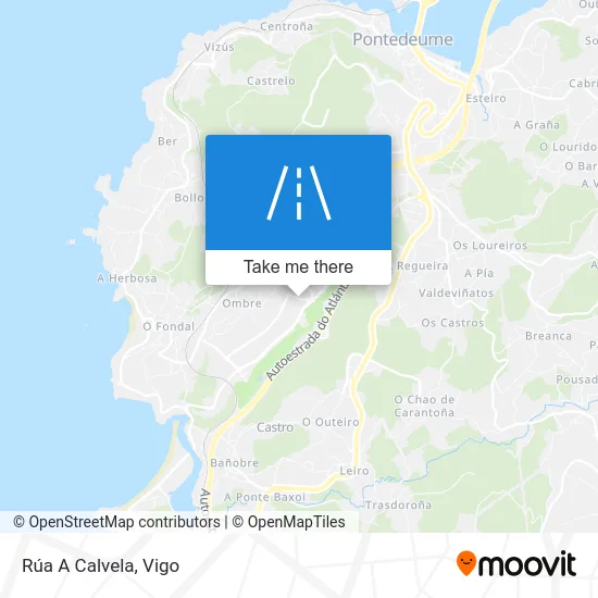 Rúa A Calvela map