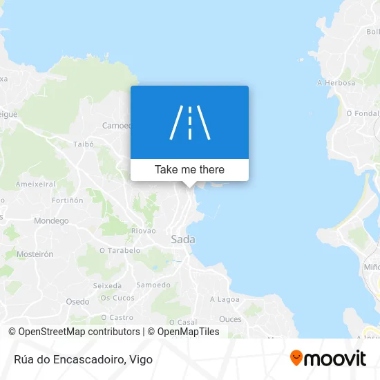 Rúa do Encascadoiro map