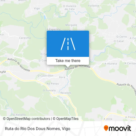 Ruta do Río Dos Dous Nomes map