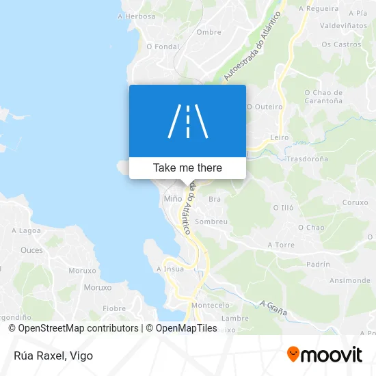 Rúa Raxel map