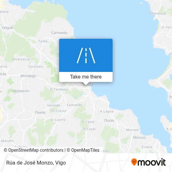 Rúa de José Monzo map