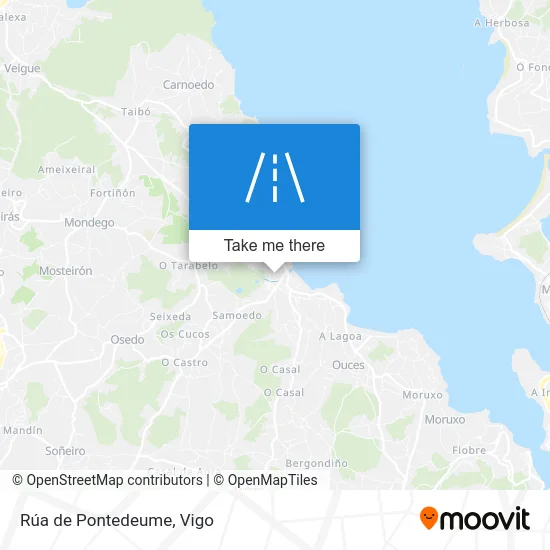Rúa de Pontedeume map