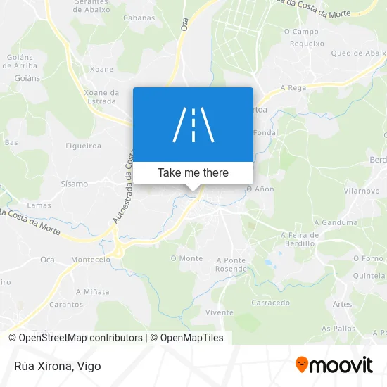 Rúa Xirona map