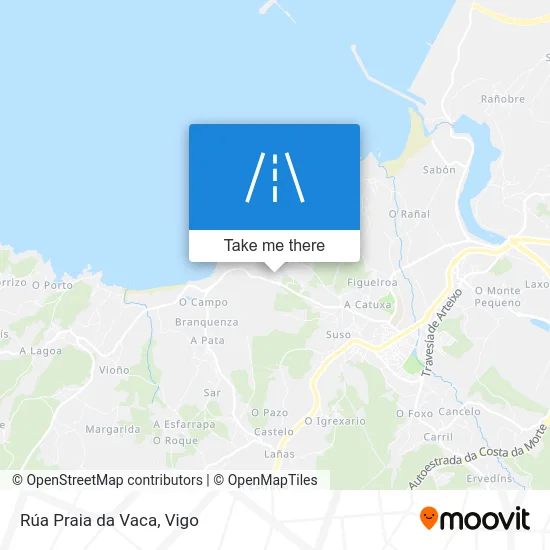 Rúa Praia da Vaca map
