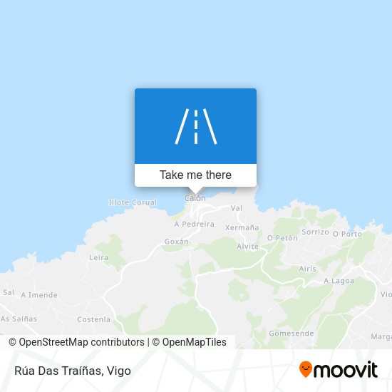 Rúa Das Traíñas map