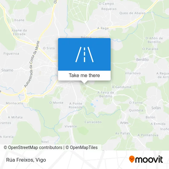 Rúa Freixos map