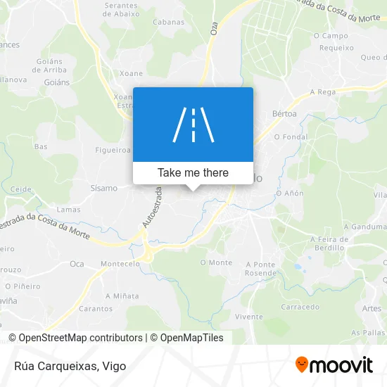 Rúa Carqueixas map