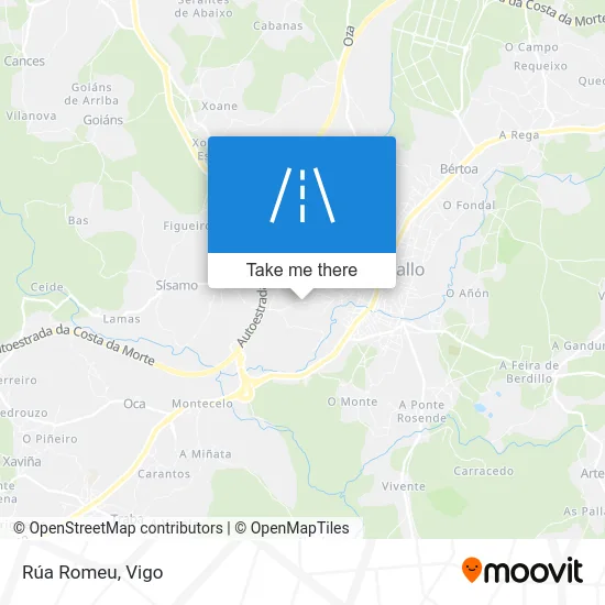 Rúa Romeu map