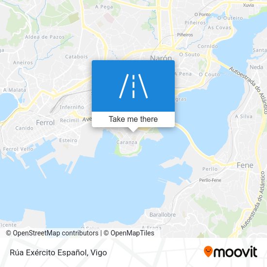 Rúa Exército Español map