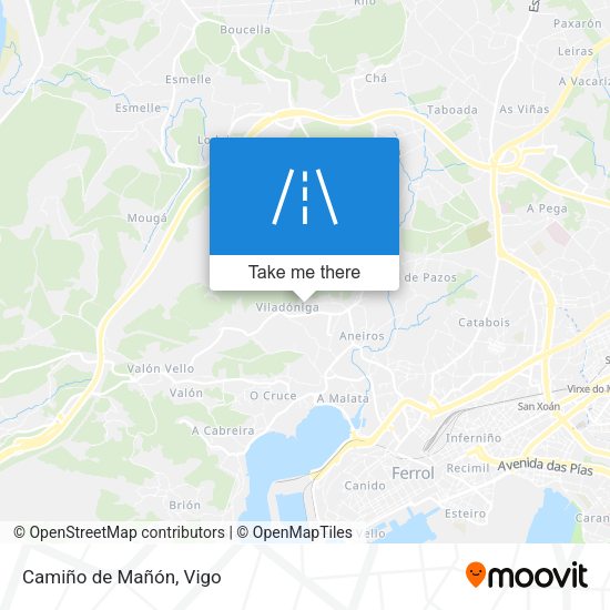 Camiño de Mañón map