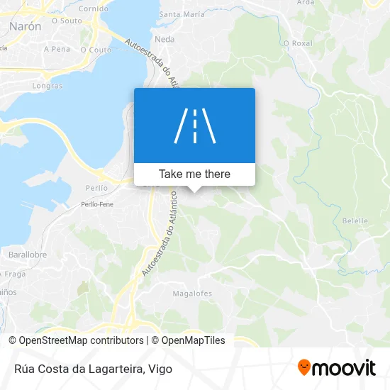 Rúa Costa da Lagarteira map