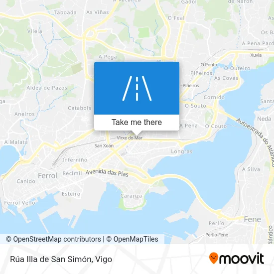 Rúa Illa de San Simón map