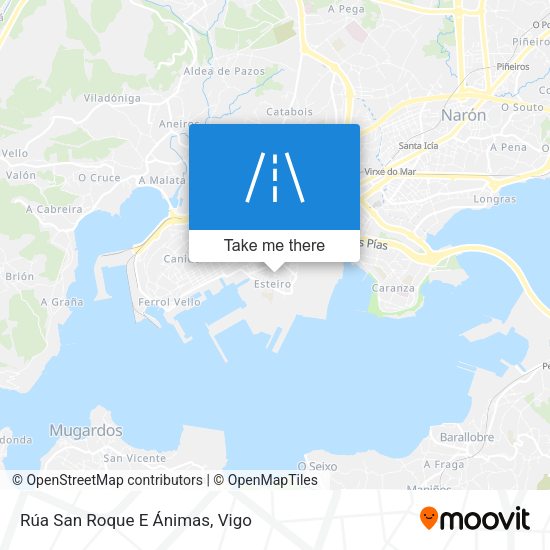 Rúa San Roque E Ánimas map