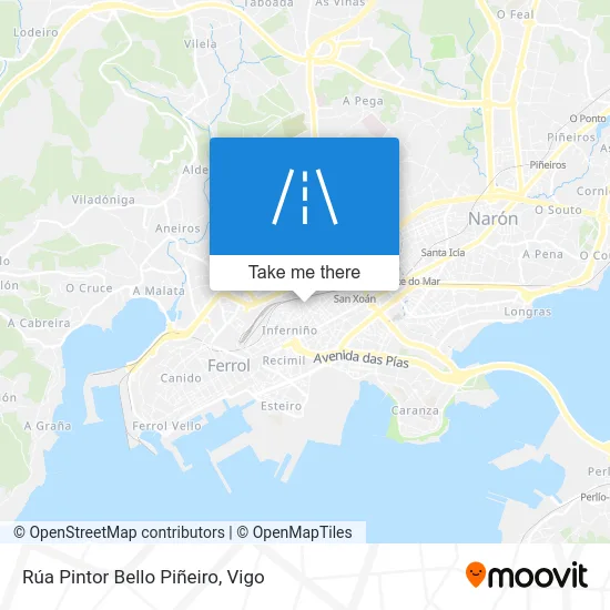 Rúa Pintor Bello Piñeiro map