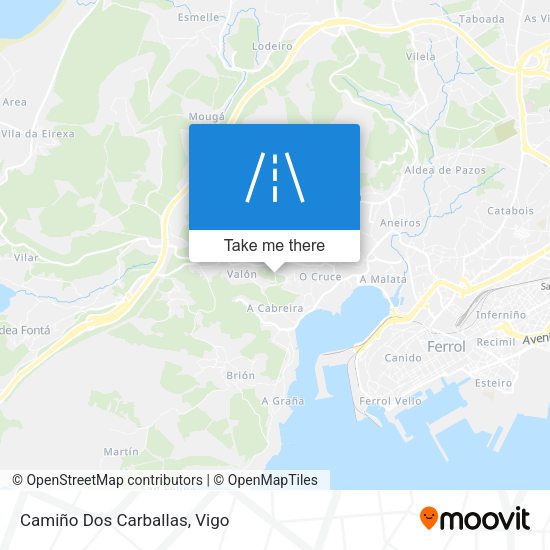 Camiño Dos Carballas map