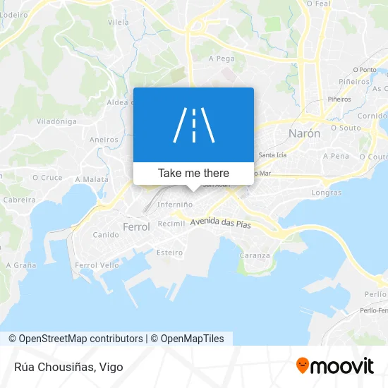Rúa Chousiñas map