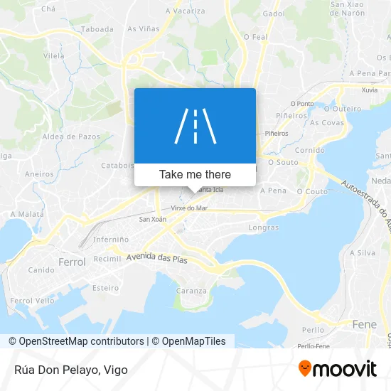 Rúa Don Pelayo map