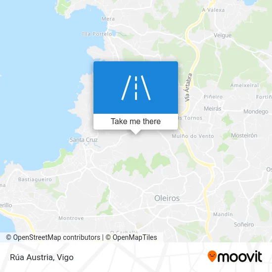 Rúa Austria map