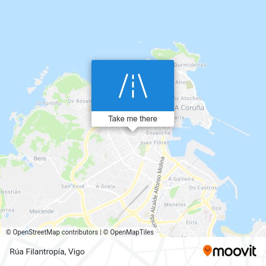 Rúa Filantropía map