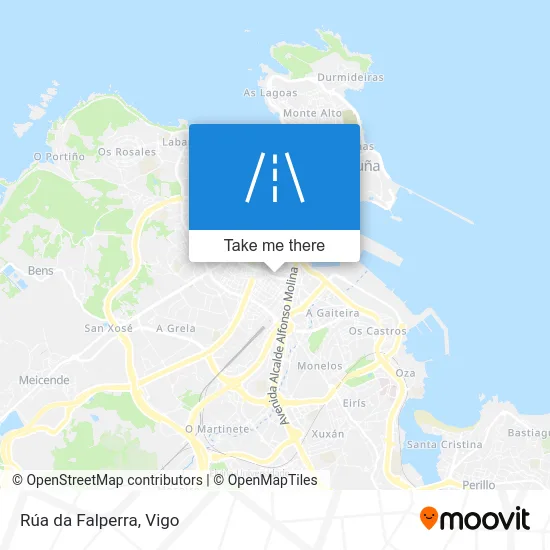 Rúa da Falperra map
