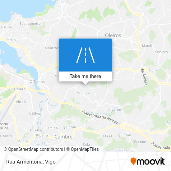 Rúa Armentona map