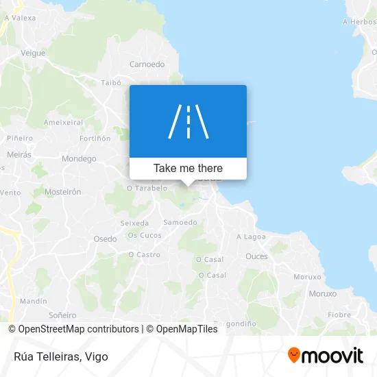 Rúa Telleiras map