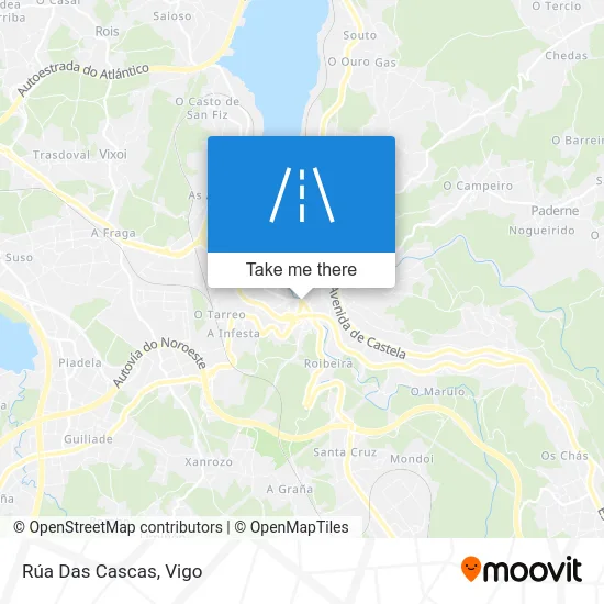 Rúa Das Cascas map