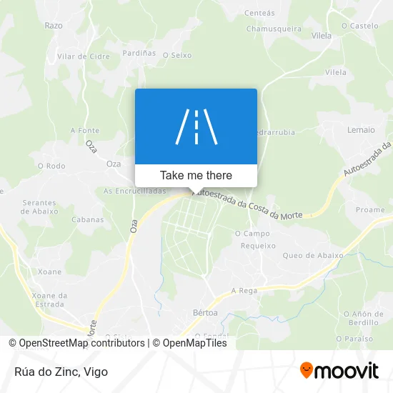 Rúa do Zinc map
