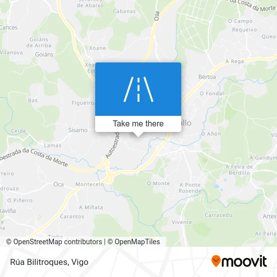 Rúa Bilitroques map
