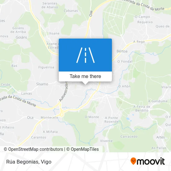 Rúa Begonias map