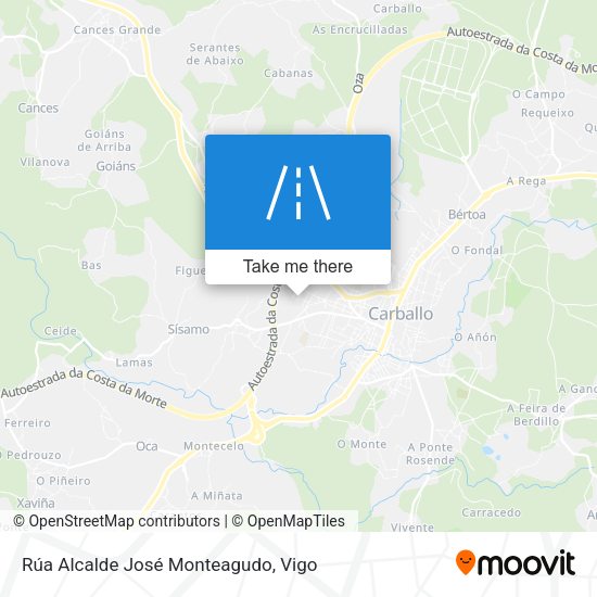 Rúa Alcalde José Monteagudo map