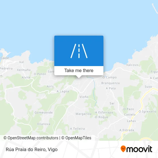 Rúa Praia do Reiro map