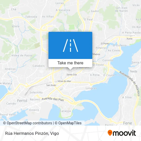 Rúa Hermanos Pinzón map