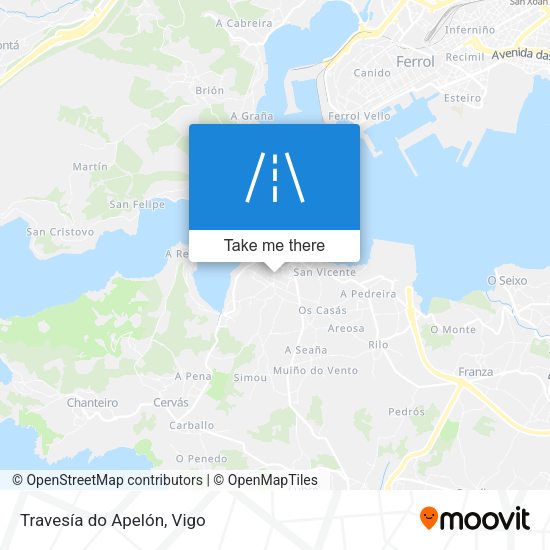 Travesía do Apelón map