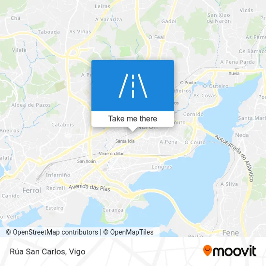 Rúa San Carlos map